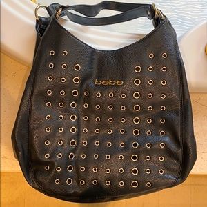 Bebe 2 strap purse with gold hardware